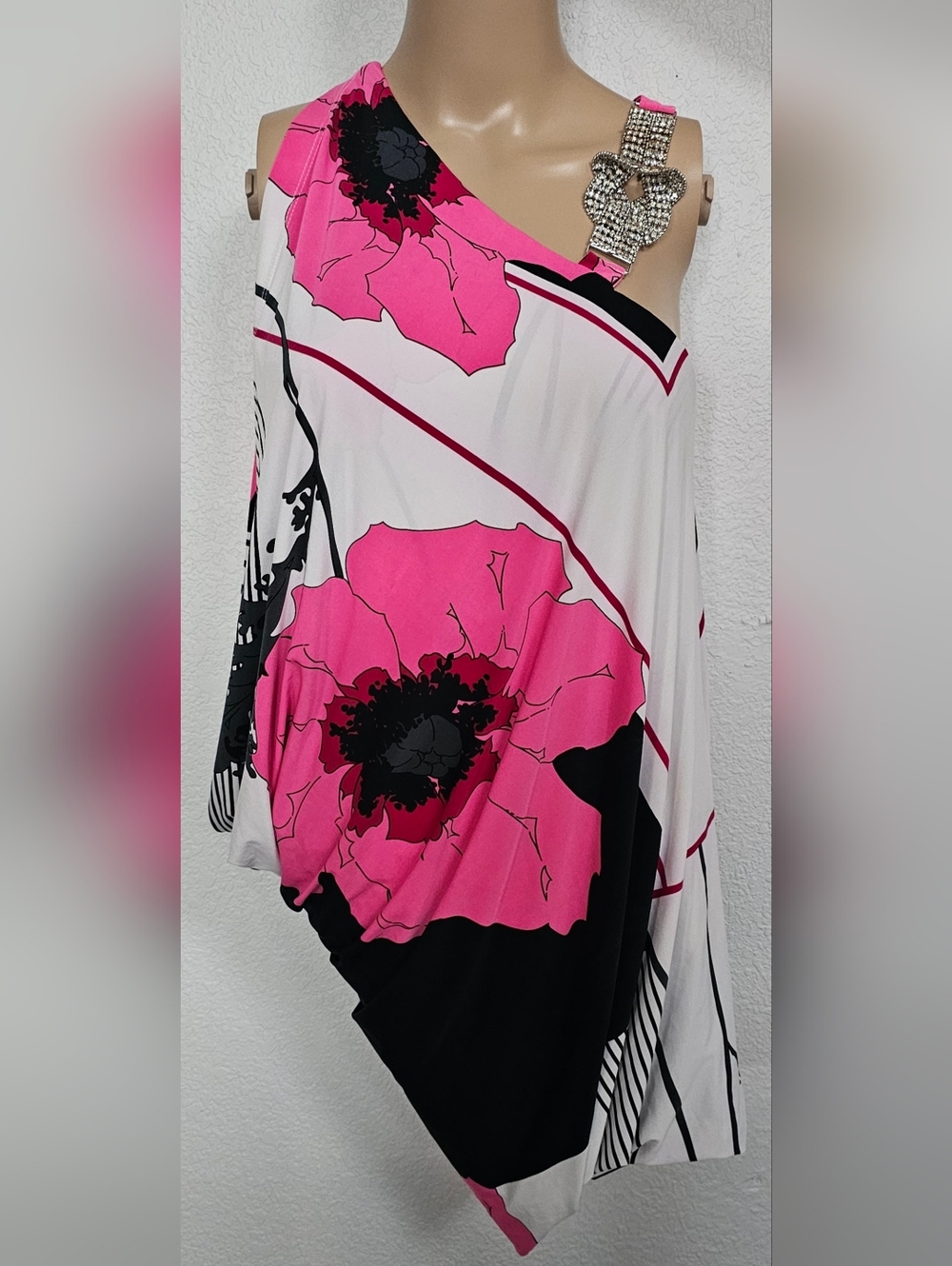 EUC Forever Unique Mini Dress tunic top pink Cocktail Party UK 12 Medium US 8 M